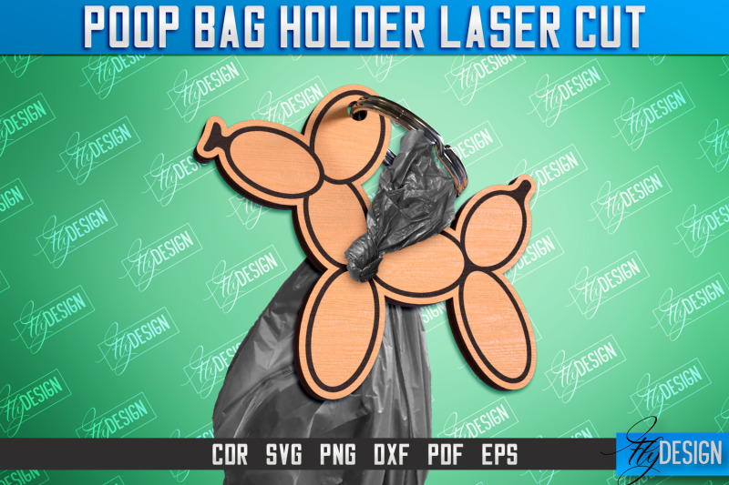 poop-bag-holder-dog-walking-accessories-silhouette-dog-cnc-file