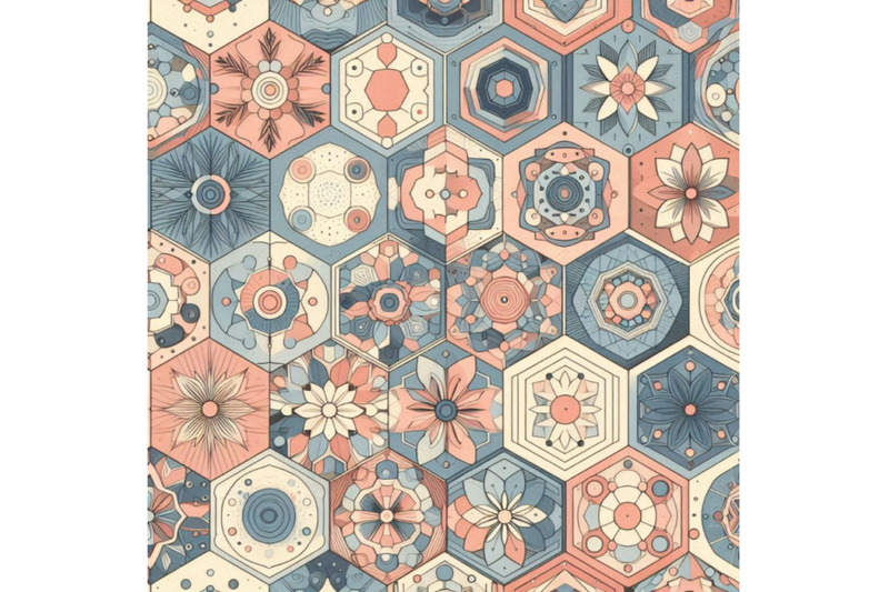 abstract-summer-hexagon-shapes-seamless-pattern