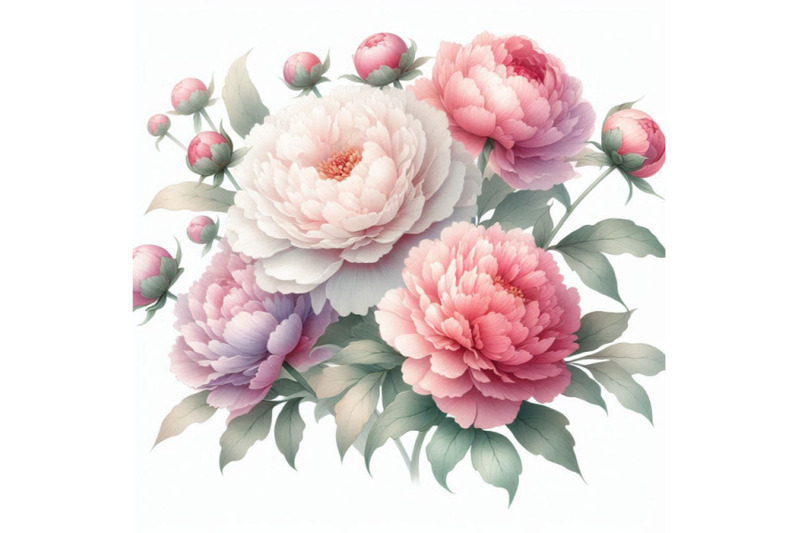 hand-painted-watercolor-peonies