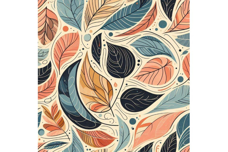 abstract-seamless-pattern-of-autumn-leaf-fluid-shapes