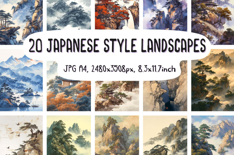 20-japanese-style-landscape-posters-cards