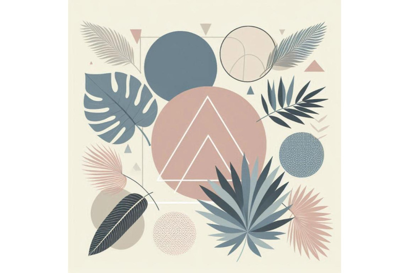 modern-illustration-with-tropical-leaves-geo-elements-f