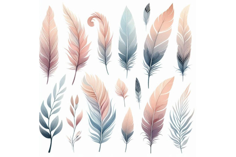 watercolor-feather-background