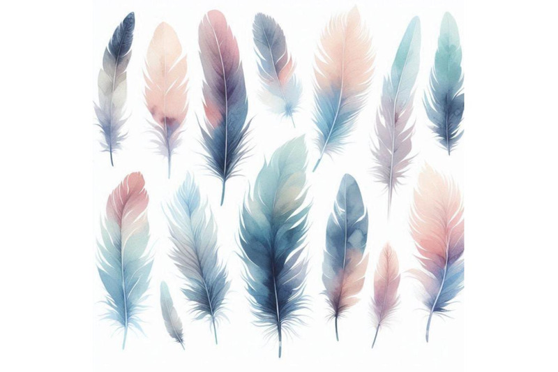 watercolor-feather-background