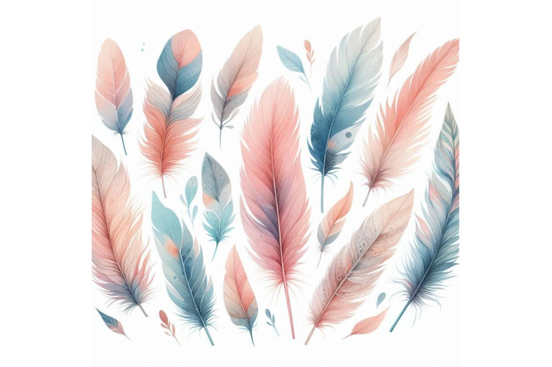 watercolor-feather-background