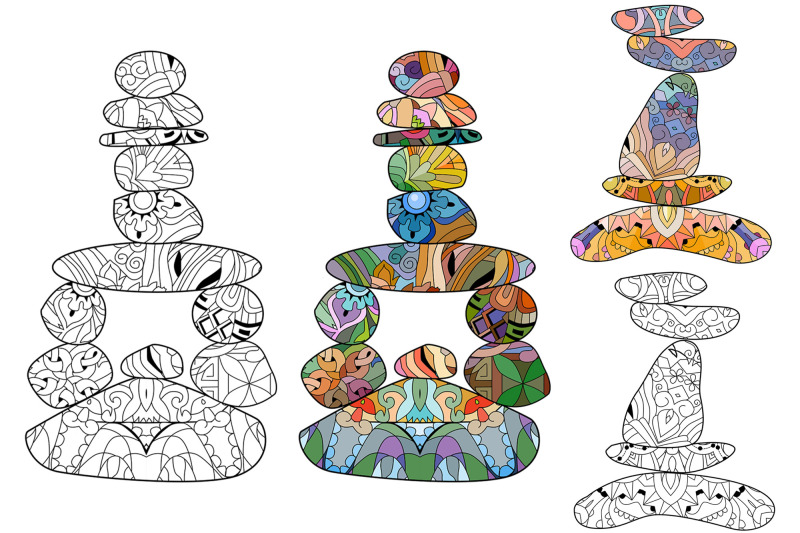 sea-stone-pyramids-for-coloring