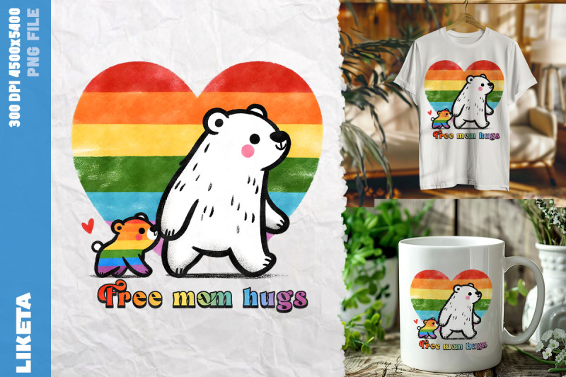 free-mom-hugs-polar-bears