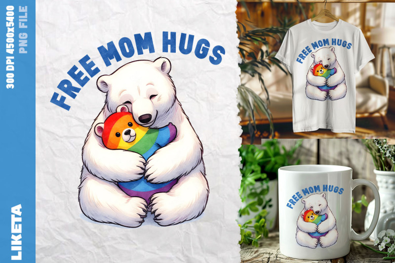 free-mom-hugs-rainbow-bear