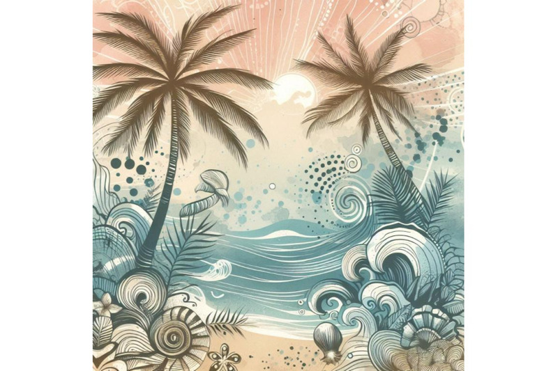 abstract-summer-beach-background-art-illustration-wit