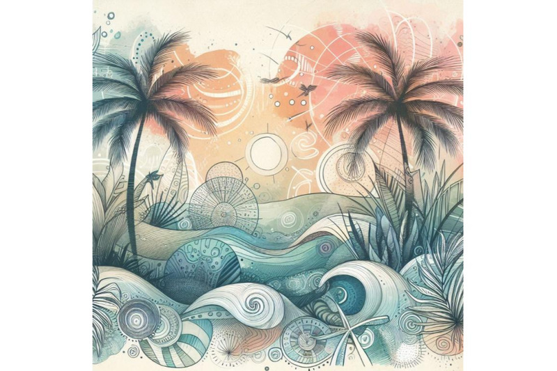 abstract-summer-beach-background-art-illustration-wit