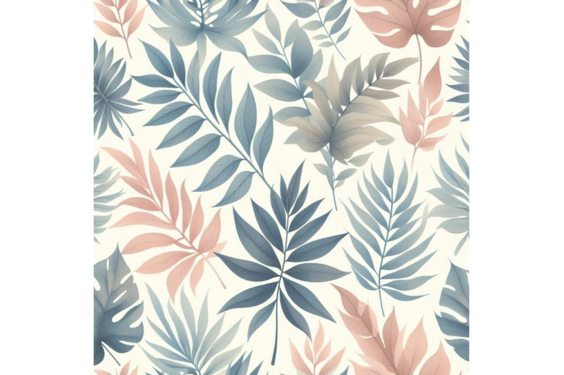 watercolor-tropical-leaves-seamless-pattern