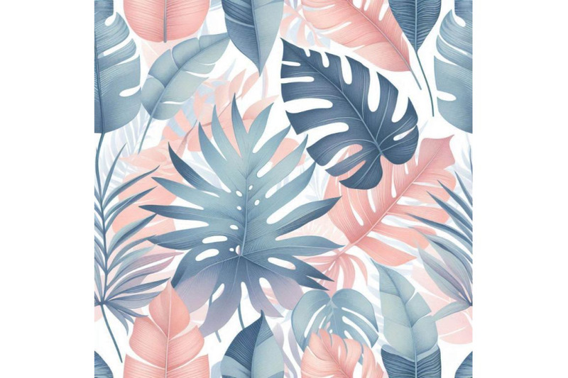 watercolor-tropical-leaves-seamless-pattern