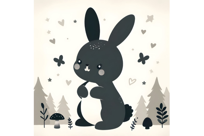 cute-rabbit-woodland-animal