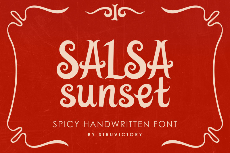 salsa-sunset-handwritten-spicy-font