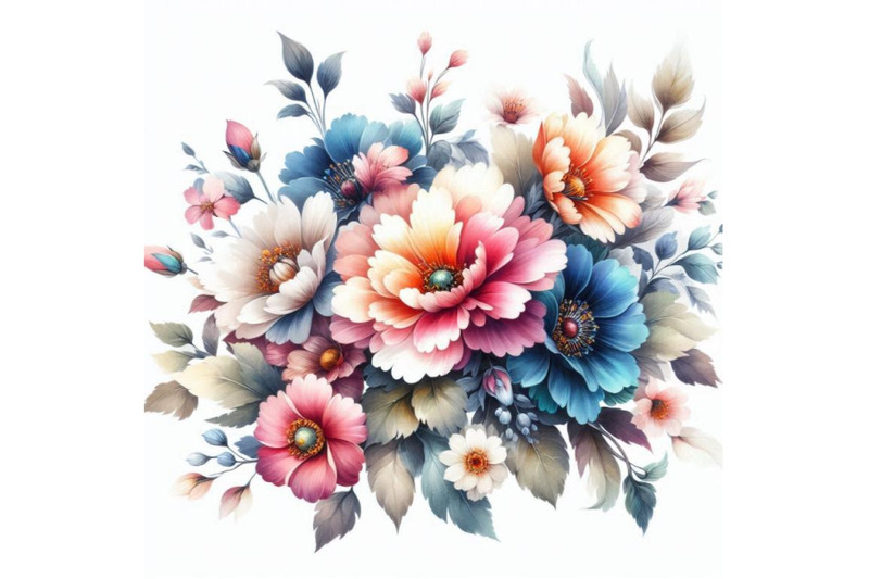 hand-painted-watercolor-flowers