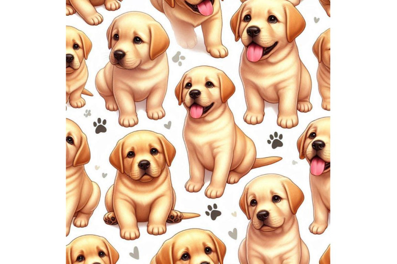 labrador-retriever-puppy-seamless-pattern