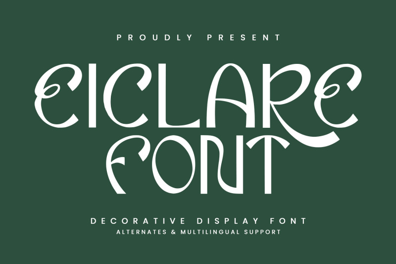 eiclare-decorative-display-font