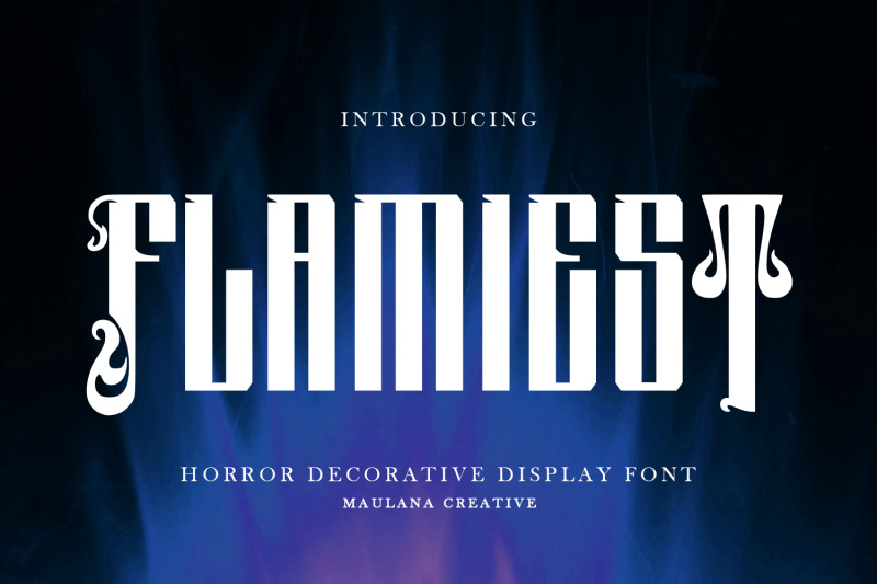 flamiest-horror-display-font