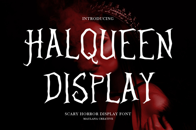 halqueen-horror-display-font