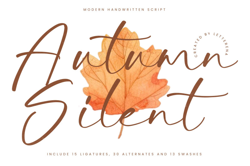 autumn-silent-modern-handwritten-script