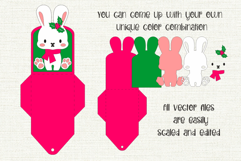 christmas-bunny-gift-card-holder-paper-craft-template