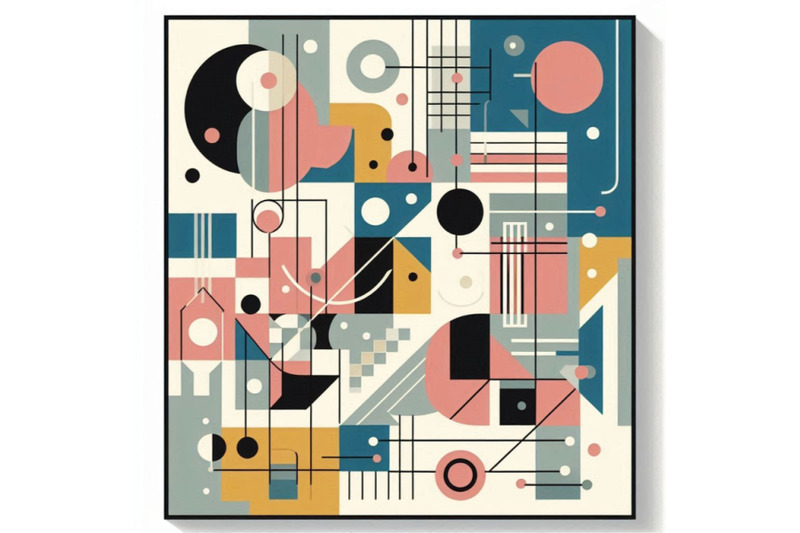 abstract-geometric-poster-in-modern-mid-century-style