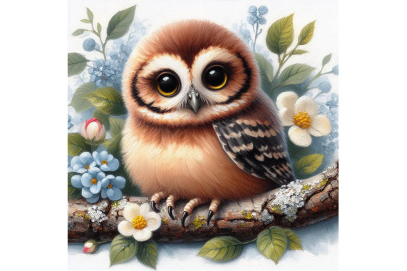 cute-baby-owl-on-a-branch