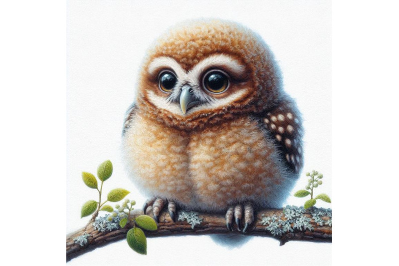 cute-baby-owl-on-a-branch