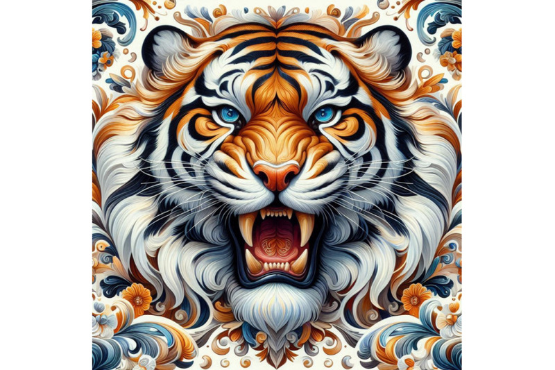 beautiful-decorative-tiger