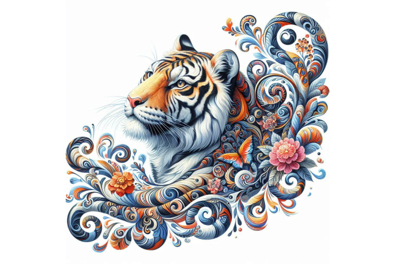 beautiful-decorative-tiger