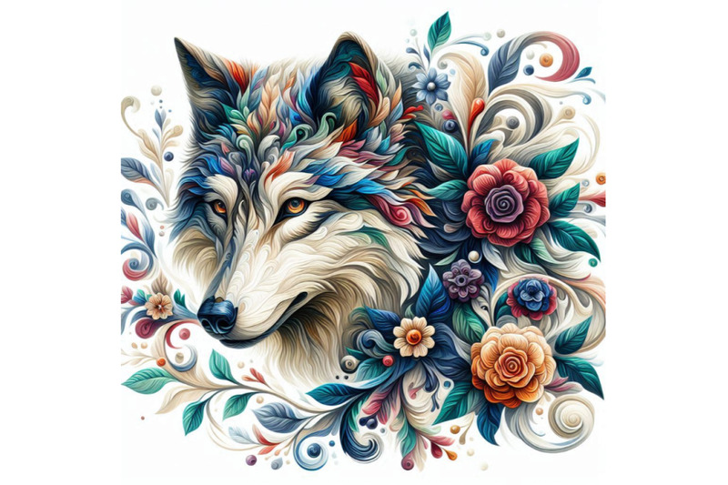 beautiful-decorative-wolf