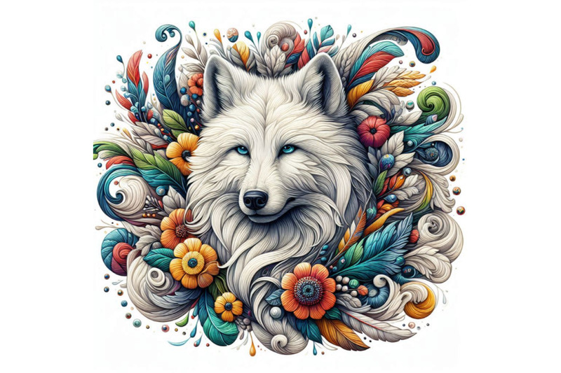 beautiful-decorative-wolf