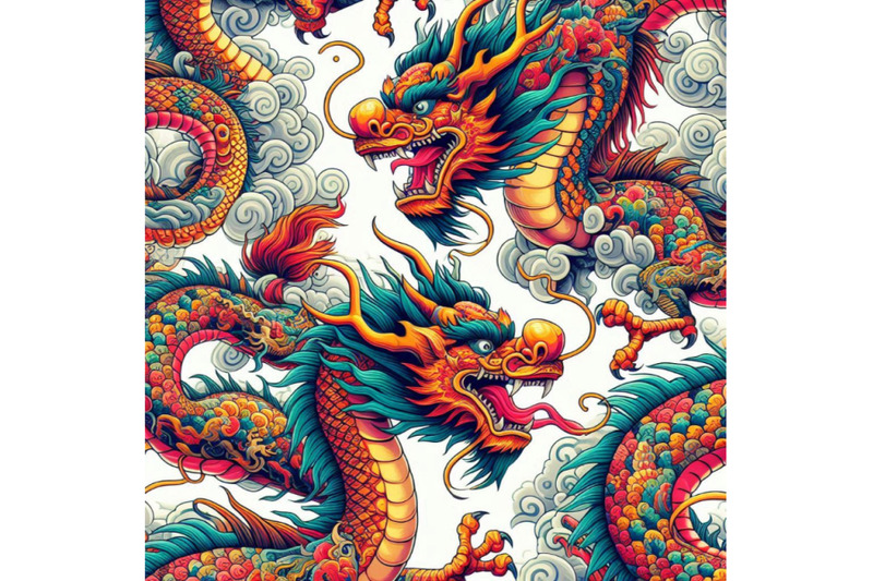 chinese-dragon-seamless-pattern-asian-dragon-illustration