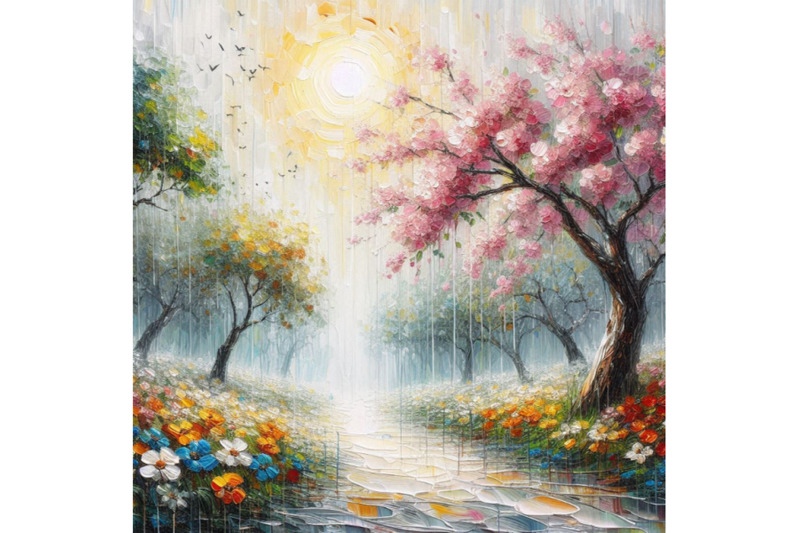 flowers-and-trees-rain