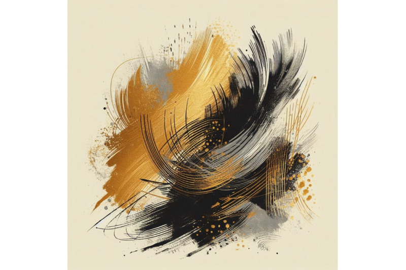 abstract-grunge-texture-golden-and-black-stroke-texture