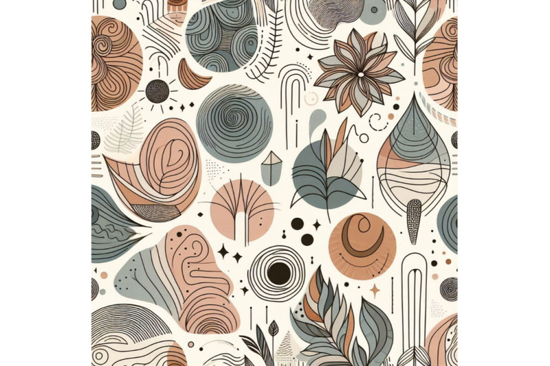 abstract-watercolor-and-ink-doodle-shapes-seamless-pattern