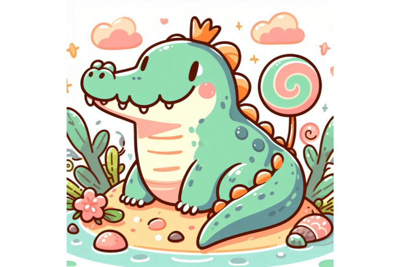 cartoon-crocodile