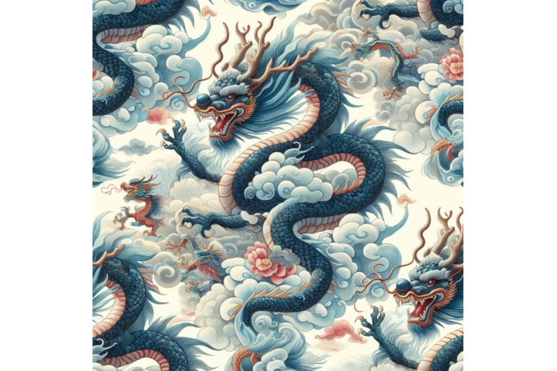 chinese-dragon-watercolor-seamless-pattern