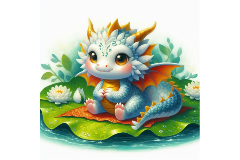 cute-dagon-setting-on-a-water-leaf