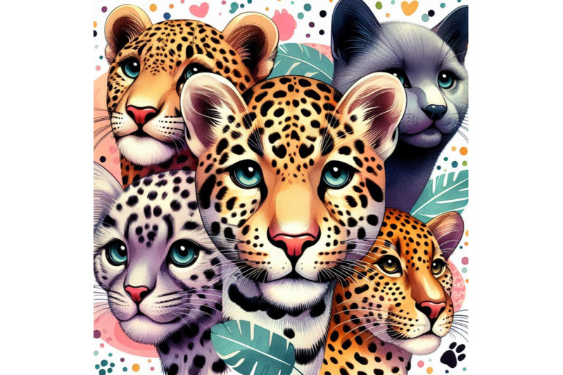 cute-leopard-cheetah-jaguar-muzzles-graphic-background-cr