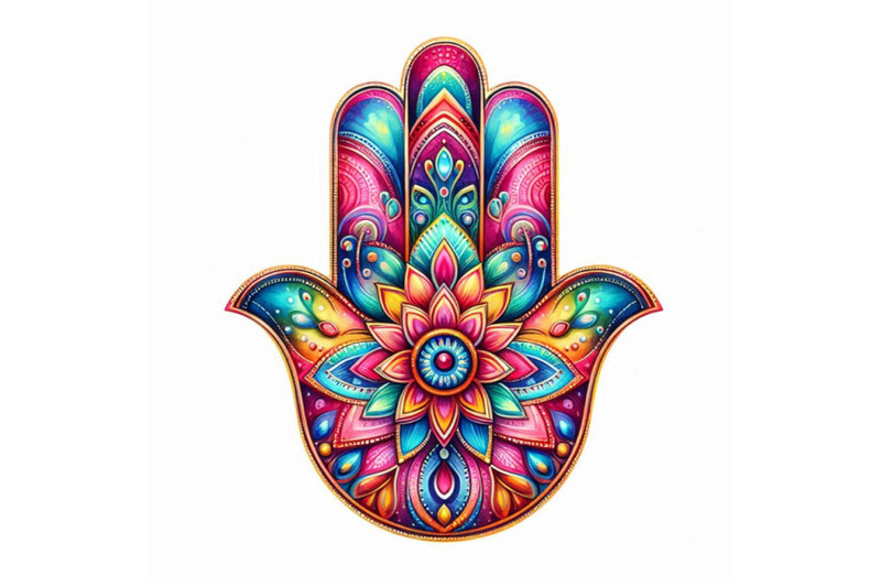 hamsa-hand-in-watercolor-protective-and-good-luck-amulet-in-i