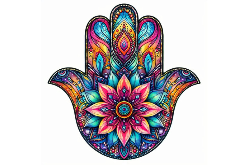 hamsa-hand-in-watercolor-protective-and-good-luck-amulet-in-i