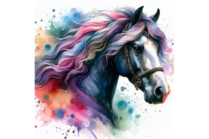 horse-watercolor-painting