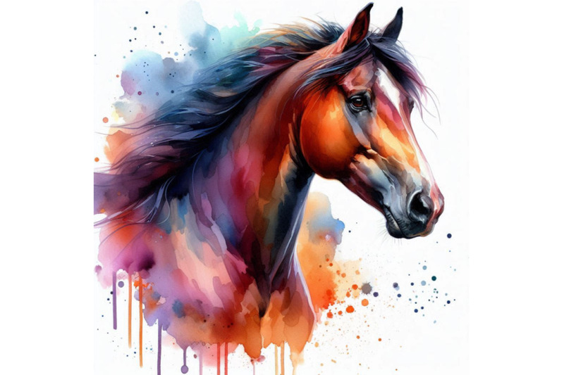 horse-watercolor-painting