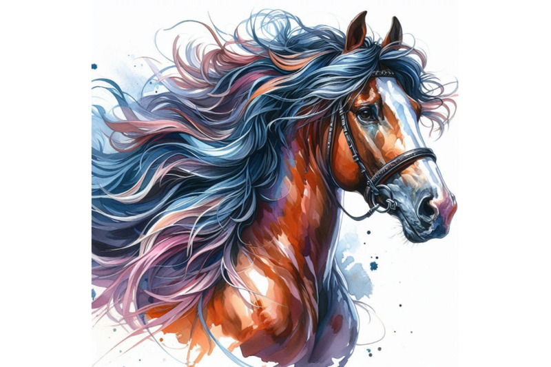 horse-watercolor-painting