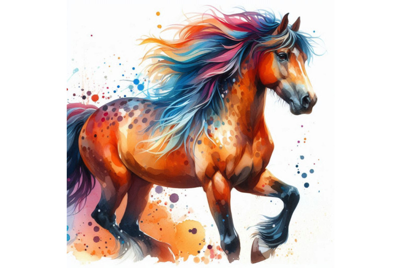 horse-watercolor-painting