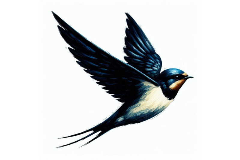 ilhouette-of-flying-swallow