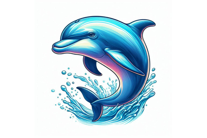 jumping-blue-dolphin