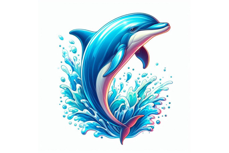 jumping-blue-dolphin