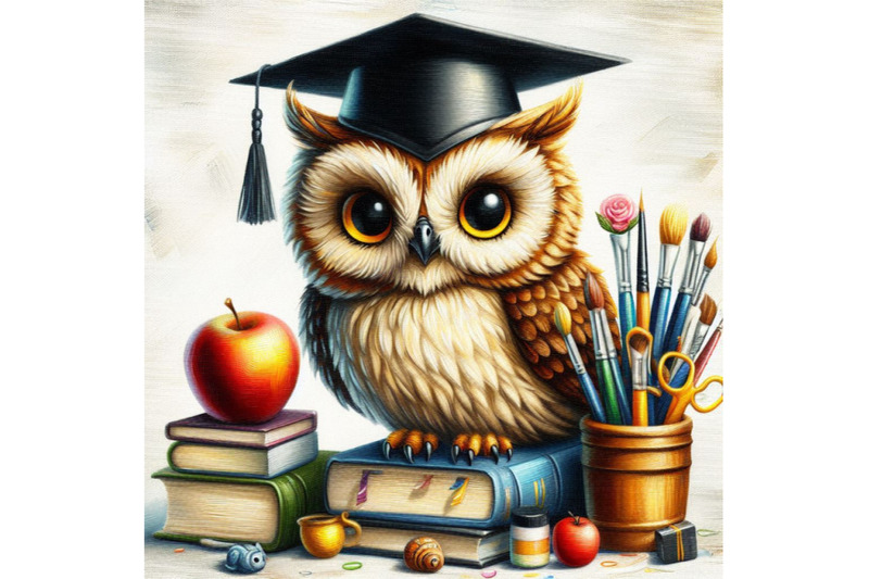 owl-bird-with-school-books